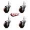 Service Caster 3'' High Temp Phenolic Wheel Swivel 7/16'' Grip Ring Stem Caster Set, 4PK SCC-GR20S314-PHRHT-716138-4 - alternate 2